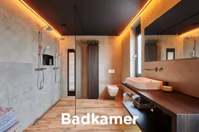 LED licht in de badkamer