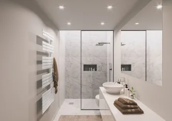Badkamer en vocht, hoe houd je je badkamerplafond mooi?