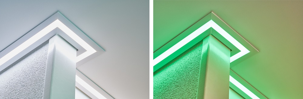 Plameco spanplafond: RGBWW, verlichting, licht, lichtkleuren